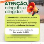 Ibama abre consulta pública sobre o manejo de rejeitos na Usina Hidrelétrica de Candonga